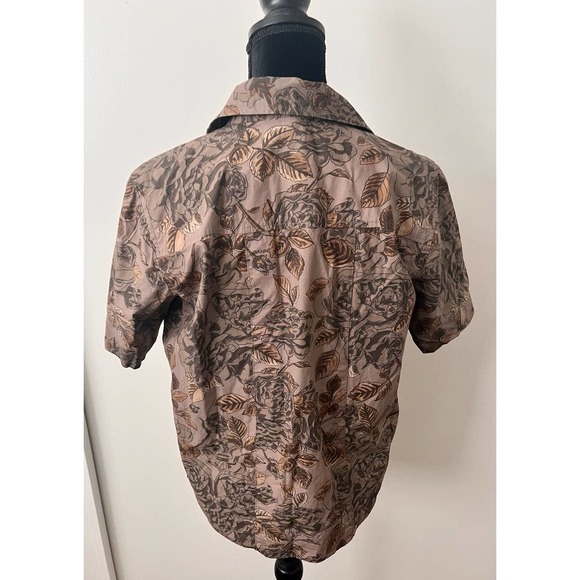 GANNI floral poplin shirt button down - Large - Picture 6 of 7